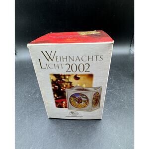 Vintage 2002 Brand NEW WEIHNACHTS Porcelain Candle Holder In Box!